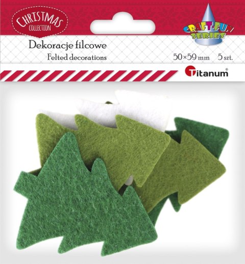 Ozdoba filcowa Titanum Craft-fun Craft-Fun Series choinki (WFB-001) Ozdoba filcowa Titanum Craft-fun Craft-Fun Series choinki (WFB-001)