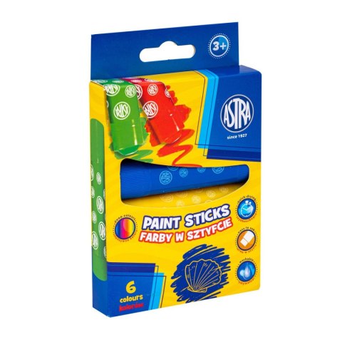 Farby plakatowe Astra Baby Jumbo kolor: mix 6 kolor. (320024001) Farby plakatowe Astra Baby Jumbo kolor: mix 6 kolor. (320024001)