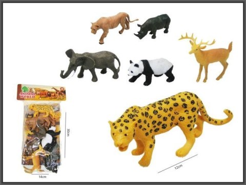 Figurka Hipo Zwierzęta dzikie 6 szt 9-12 cm (H13806) Figurka Hipo Zwierzęta dzikie 6 szt 9-12 cm (H13806)
