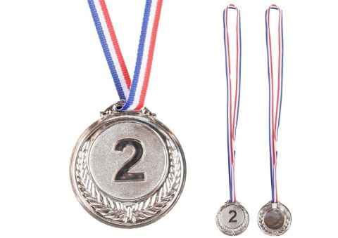 Gadżet Lean srebrny medal cynkowy 6,5cm (20948) Gadżet Lean srebrny medal cynkowy 6,5cm (20948)