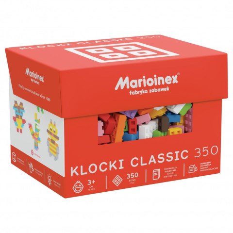 Klocki konstrukcyjne Marioinex Classic Blocks 350 elementów Klocki konstrukcyjne Marioinex Classic Blocks 350 elementów
