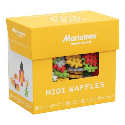 Klocki konstrukcyjne Marioinex Midi Waffle 90 elementów Klocki konstrukcyjne Marioinex Midi Waffle 90 elementów