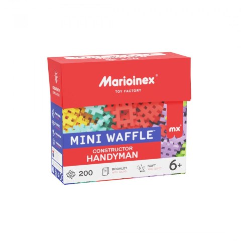 Klocki konstrukcyjne Marioinex Mini Waffle 200 elementów konstruktor majster Klocki konstrukcyjne Marioinex Mini Waffle 200 elementów konstruktor majster