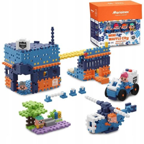 Klocki konstrukcyjne Marioinex Mini Waffle 280 elementów posterunek Klocki konstrukcyjne Marioinex Mini Waffle 280 elementów posterunek