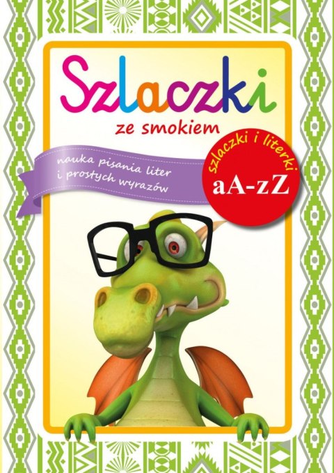 Kolorowanka Szlaczki ze smokiem Kolorowanka Szlaczki ze smokiem