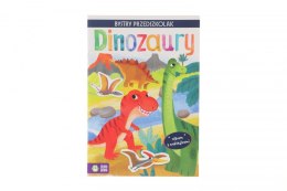 Książeczka edukacyjna Zielona Sowa Bystry maluszek.Album z naklejkami. Dinozaury