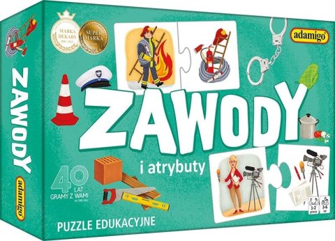 Puzzle Kukuryku zawody i atrybuty 24 el. Puzzle Kukuryku zawody i atrybuty 24 el.