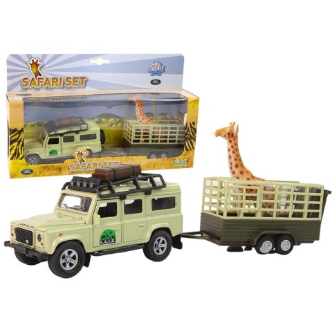 Samochód Hipo Land Rover z przyczepą i żyrafą (521723) Samochód Hipo Land Rover z przyczepą i żyrafą (521723)