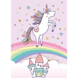 Kartka składana Henry KARNET B8 unicorn tęcza (5905701484300)