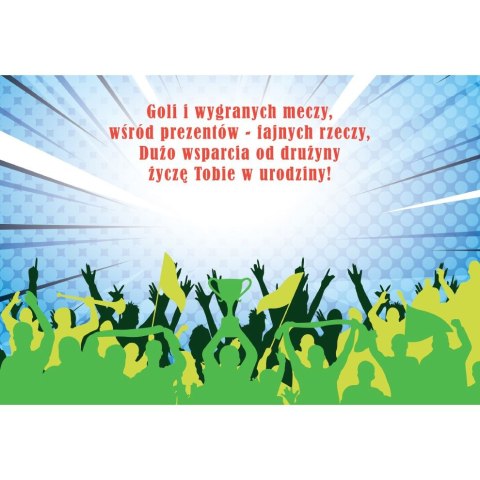 Kartka składana PIŁKA NA TARCZY B6 Henry (5905701484652)