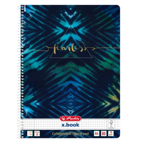 Kołozeszyt (kołobrulion) Herlitz New Batik Fearless 50044153 A4 80k. krata (400173294) Kołozeszyt (kołobrulion) Herlitz New Batik Fearless 50044153 A4 80k. krata (400173294)