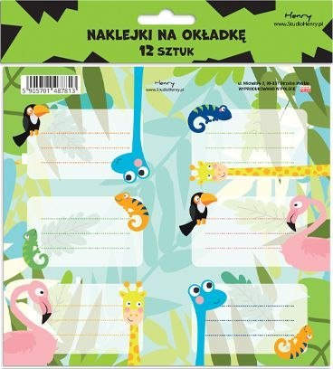 Naklejka na zeszyt Henry 2 Żyrafa (5905701487813)