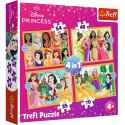 Puzzle Disney Princess Bajkowe historie 4w1 el. Trefl (34651)