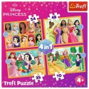 Puzzle Disney Princess Bajkowe historie 4w1 el. Trefl (34651)