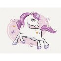 Zestaw kreatywny Malowanie Po Numerach 30x40 cm błyszczący jednorożec Brushme (BR-KBS0075)