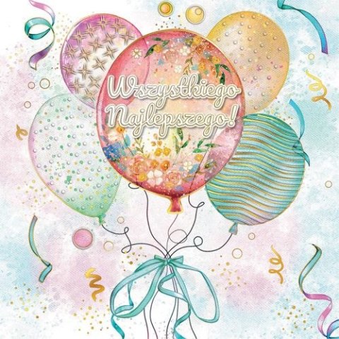 Kartka składana KW bukiet balonów II kw Henry (5905701488087)