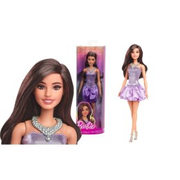 Lalka Barbie Fashionistas brązowe włosy, cekinowa sukienka [mm:] 290 (HYT92)