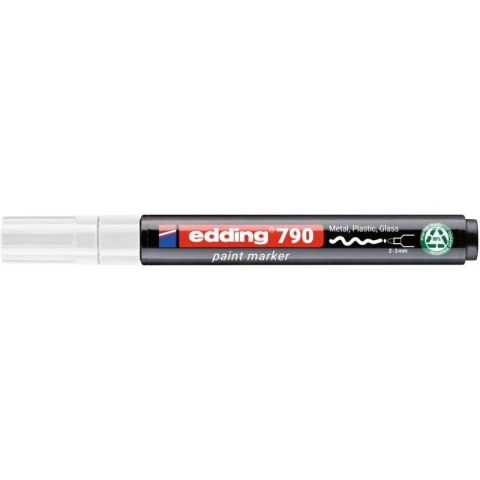 Marker olejowy Edding PCR E-790 biały 2,0-3,0mm okrągła końcówka (ED-790PCR049) Marker olejowy Edding PCR E-790 biały 2,0-3,0mm okrągła końcówka (ED-790PCR049)