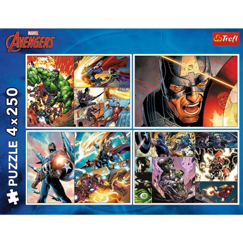 Puzzle Avengers 4x250 el. Trefl (13309)