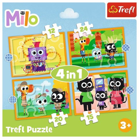 Puzzle Planeta Milo 4w1 el. Trefl (34654)