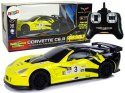 Samochód Lean R/C 1:24 Corvette Żółte C6.R 2.4 G Światła (9734)