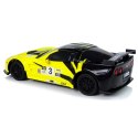 Samochód Lean R/C 1:24 Corvette Żółte C6.R 2.4 G Światła (9734)