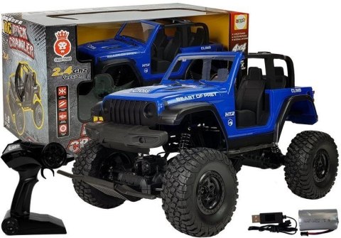 Samochód Lean Terenowe Zdalnie Sterowane 4x4 Amortyzatory 2.4G Niebieski (9086) Samochód Lean Terenowe Zdalnie Sterowane 4x4 Amortyzatory 2.4G Niebieski (9086)