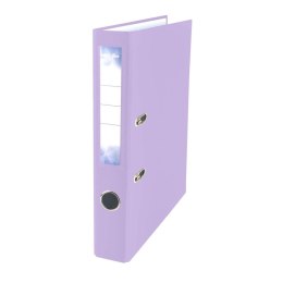 Segregator dźwigniowy Strigo A4/50 FIOLETOWY pastelowy 5905658854720 PETITTE OFFICE A4 50mm fiolet (PO54720)