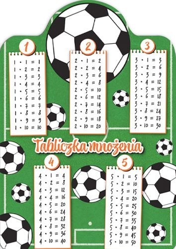 Tabliczka mnożenia Karta EDU Tabliczka Mnożenia Piłka Henry (5905701487684)