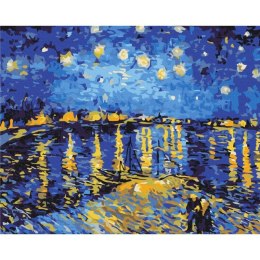 Zestaw kreatywny Brushme Malowanie Po Numerach 40x50 cm Gwiaździsta noc nad Rodan (BS323)