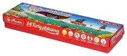 Farby plakatowe Herlitz 9567207 kolor: różne 20ml 12+2 kolor. (300022621)