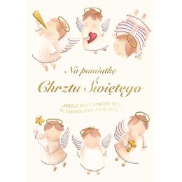 Kartka składana Henry Karnet A5 CHRZEST ANIOŁKI A5 (5905701487240)