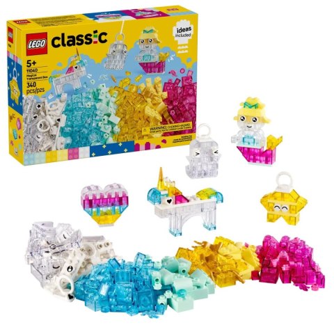 Klocki konstrukcyjne Lego Classic Magiczny zestaw z przezroczystymi klockami (11040) Klocki konstrukcyjne Lego Classic Magiczny zestaw z przezroczystymi klockami (11040)