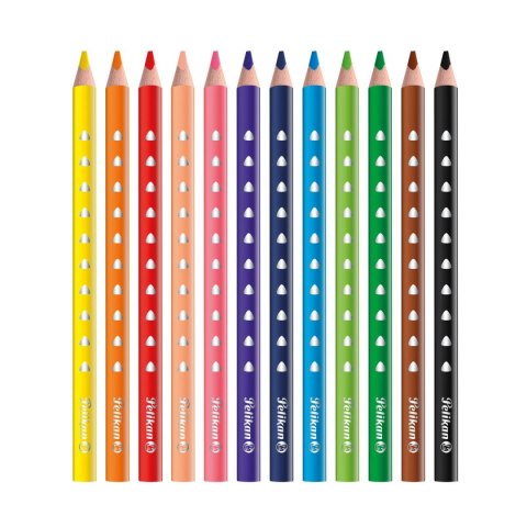 Kredki ołówkowe Pelikan Silverino 700627 12 kol. (100401596) Kredki ołówkowe Pelikan Silverino 700627 12 kol. (100401596)