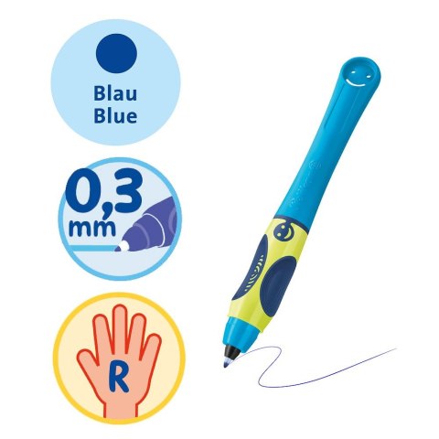 Pióro kulkowe Dla Praworęcznych Griffix neon fresh blue wkład Pelikan (400191571) Pióro kulkowe Dla Praworęcznych Griffix neon fresh blue wkład Pelikan (400191571)