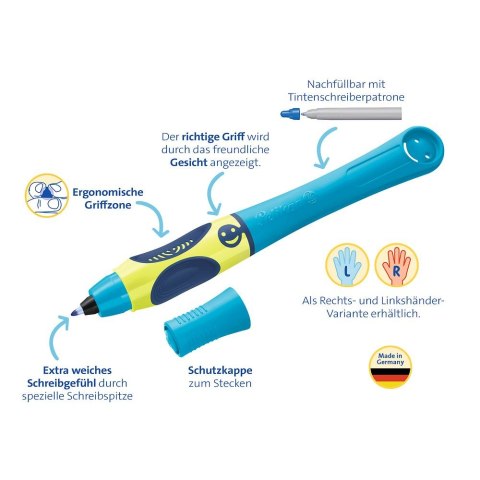 Pióro kulkowe Dla Praworęcznych Griffix neon fresh blue wkład Pelikan (400191571) Pióro kulkowe Dla Praworęcznych Griffix neon fresh blue wkład Pelikan (400191571)