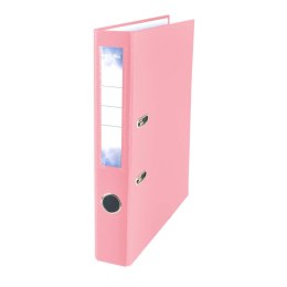 Segregator dźwigniowy Strigo A4/50 różowy pastelowy 5905658854683 PETITTE OFFICE A4 50mm różowy pastelowy (PO54683)