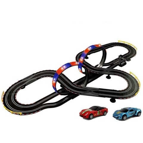 Tor wyścigowy Lean 1:43 2 Autka Top Turbo Światła 7,6 m długości (6949) Tor wyścigowy Lean 1:43 2 Autka Top Turbo Światła 7,6 m długości (6949)