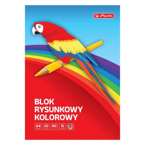 Blok rysunkowy 9583675 A4 mix 20k Herlitz (400198595)