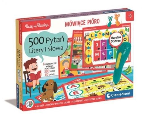 Gra edukacyjna Clementoni Mówiące pióro 500 pytań-litery (CLM50780) Gra edukacyjna Clementoni Mówiące pióro 500 pytań-litery (CLM50780)