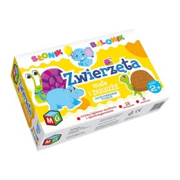 Puzzle Multigra ZWIERZĘTA MAŁE I DUŻE - PUZZLE 12 el.
