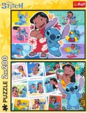 Puzzle Trefl Stitch Wesołe życie Stitcha 2x200 el. (13334)