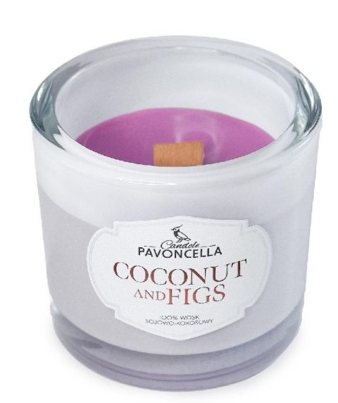 Świeczka ozdobna Pavoncella Classico Coconut and Figs biała 170g (5905711530486) Świeczka ozdobna Pavoncella Classico Coconut and Figs biała 170g (5905711530486)