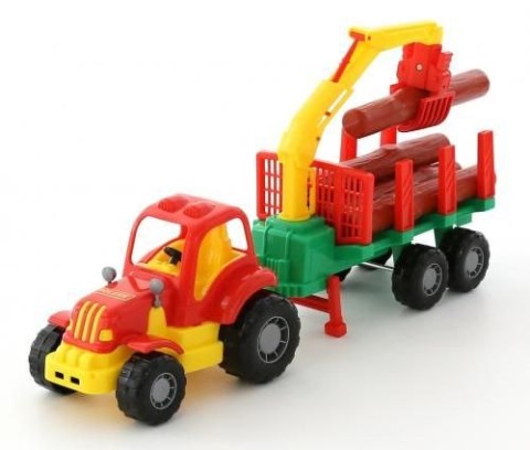 Traktor Polesie traktor z przyczepą osiłek (44815) Traktor Polesie traktor z przyczepą osiłek (44815)
