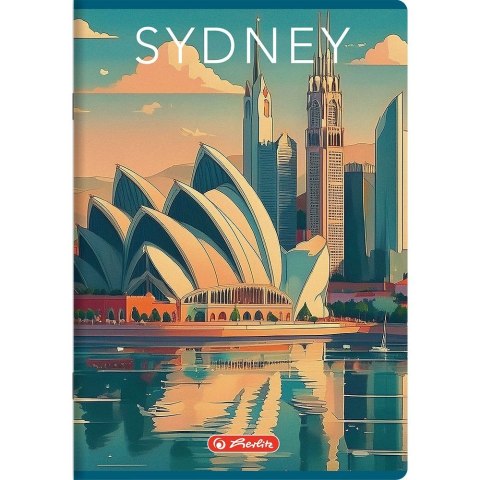 Zeszyt Retro City A5 60k. 70g linia Herlitz (400196846)