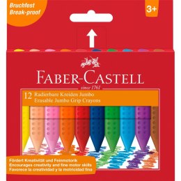 Kredki ołówkowe Faber Castell Jumbo wymazywalna 6 kol. (122540)