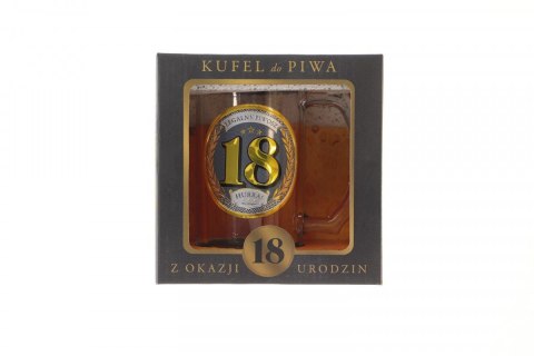Kubek wielokrotnego użytku Pan Dragon GOLD-18 urodziny 400ml (5901854985527) Kubek wielokrotnego użytku Pan Dragon GOLD-18 urodziny 400ml (5901854985527)