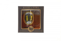 Kubek wielokrotnego użytku Pan Dragon GOLD-40 urodziny 400ml (5901854985541)