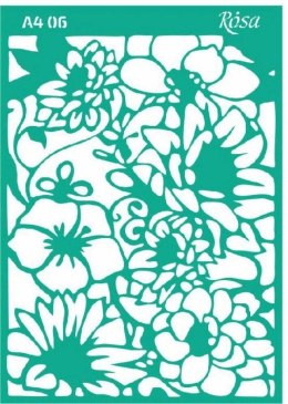 Szablon Rosa Ornamenty kwiatowe (0006)