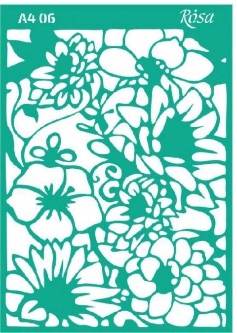 Szablon Rosa Ornamenty kwiatowe (0006) Szablon Rosa Ornamenty kwiatowe (0006)